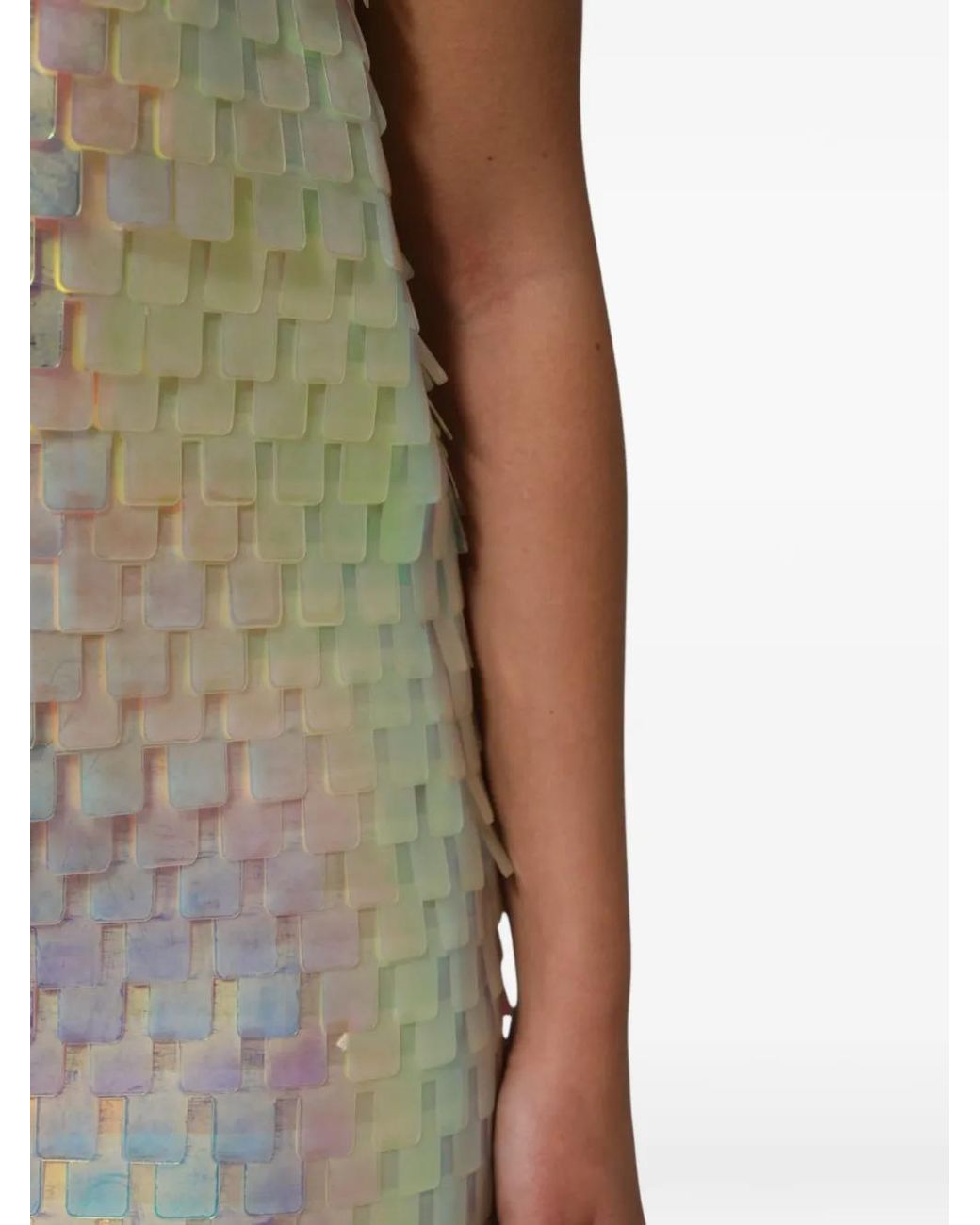Dolce & Gabbana White Holographic Mini Dress