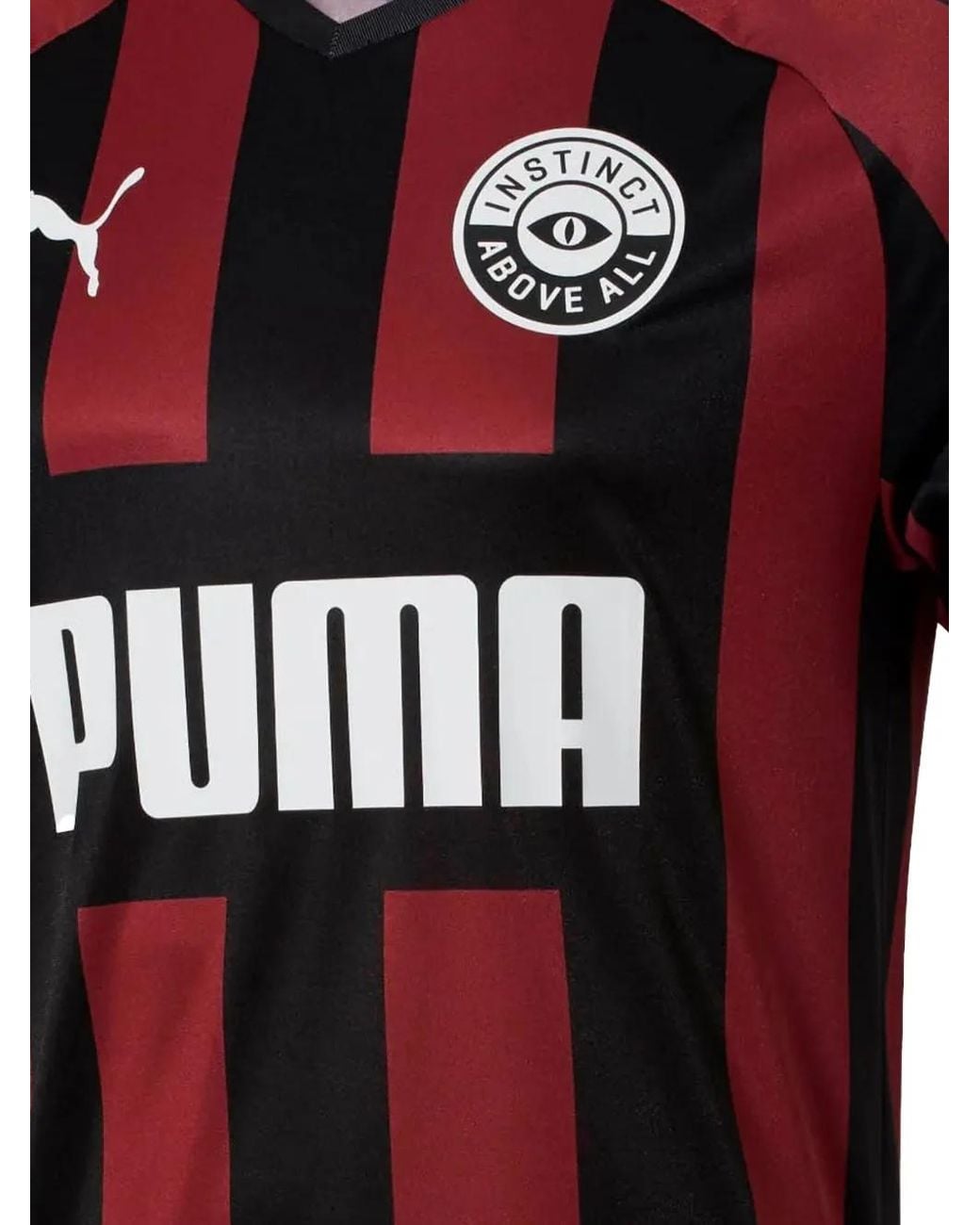 PUMA Red Instinct Striped-Pattern T-Shirt for men