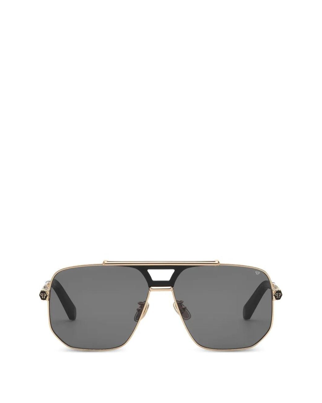 Philipp Plein Gray Sunglasses Plein Royal for men