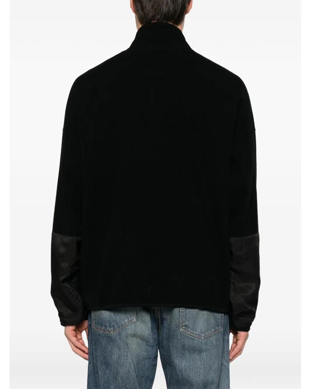 Visvim Black Barlow Quarter-Zip Sweater for men