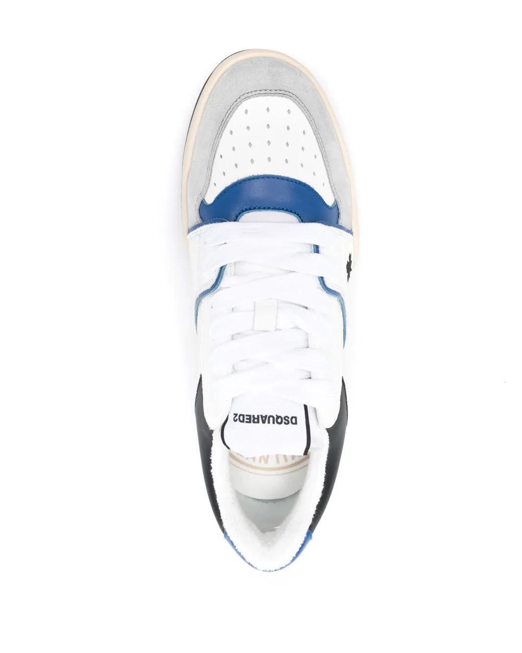 DSquared² White Spider Leather Low Tops for men