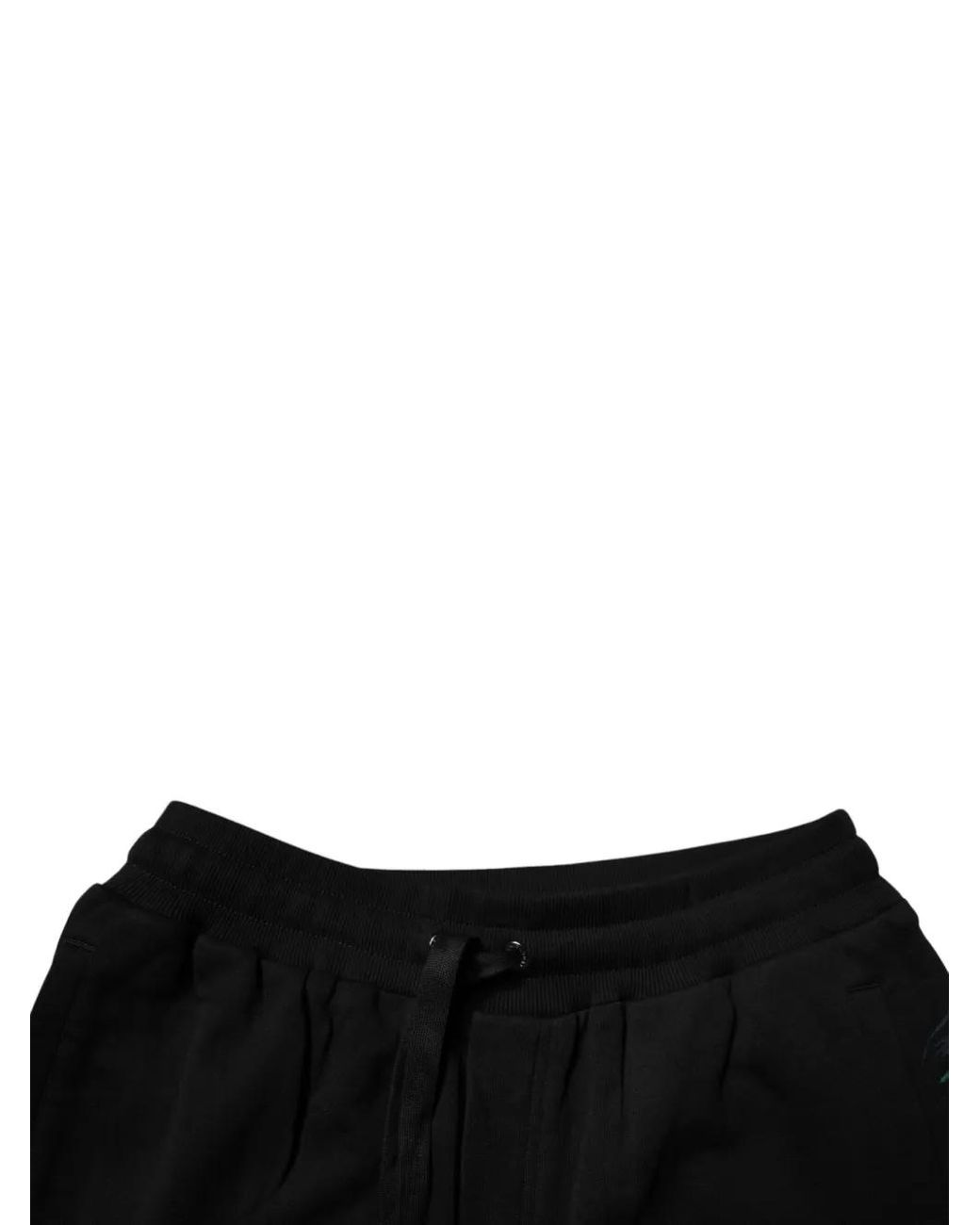 Dolce & Gabbana Black Tropical-Print Dg Shorts for men