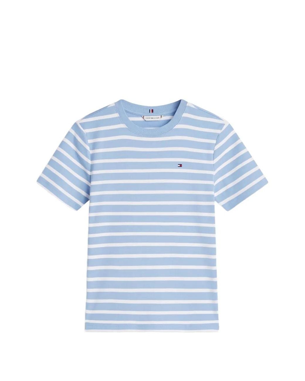 Tommy Hilfiger Blue Cody Slim Horizontal-Stripe T-Shirt