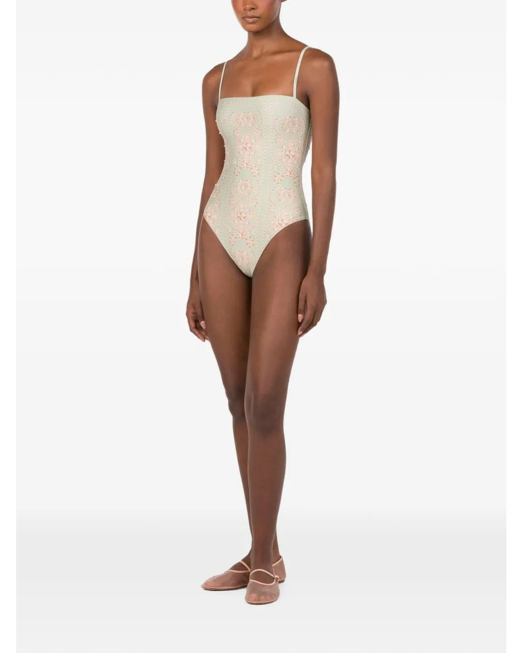 Agua Bendita Green Durazno Playa Swimsuit