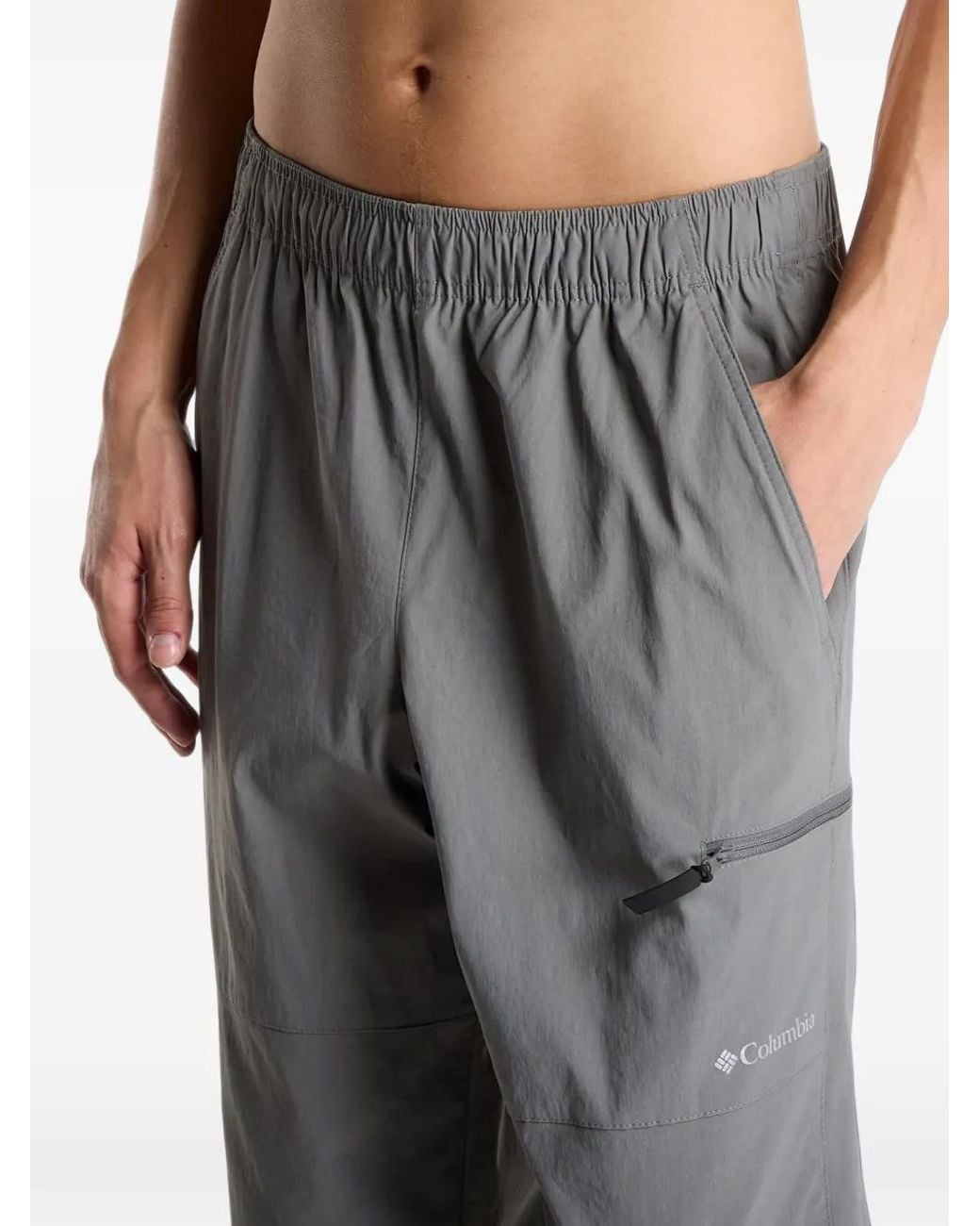 Columbia Gray Elastic-Hem Trousers for men