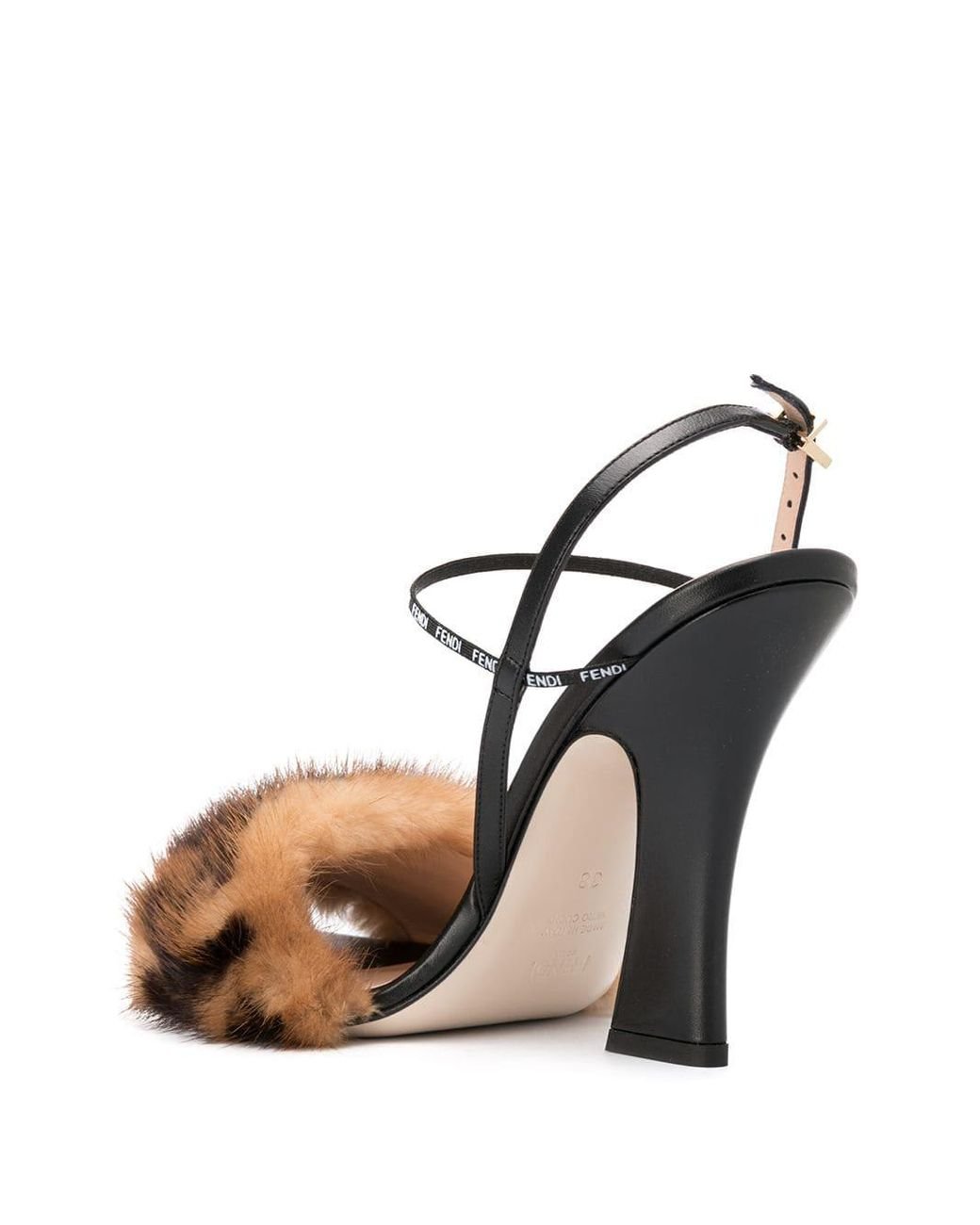 Fendi mink shop heels