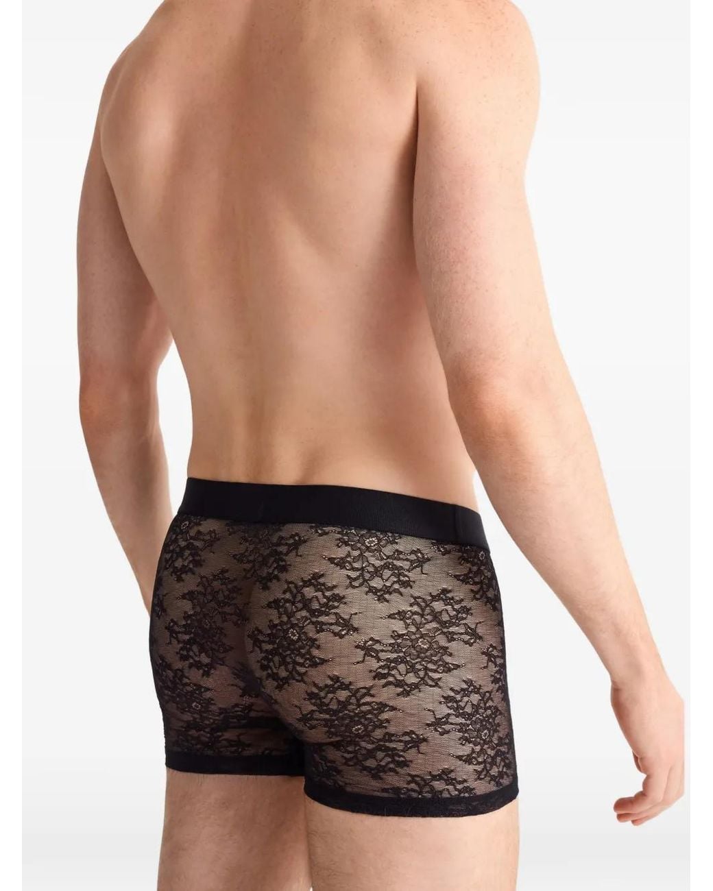 Aubade Black Lace Boxers for men