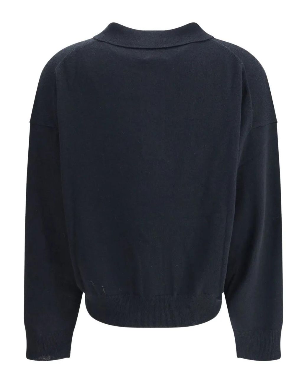 Allude Blue Button-Fastening Polo Top