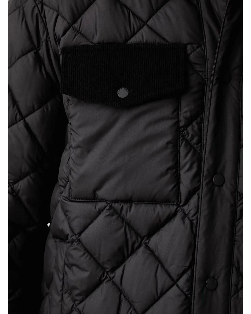 Save The Duck Black Firmin Quilted Jacket for men