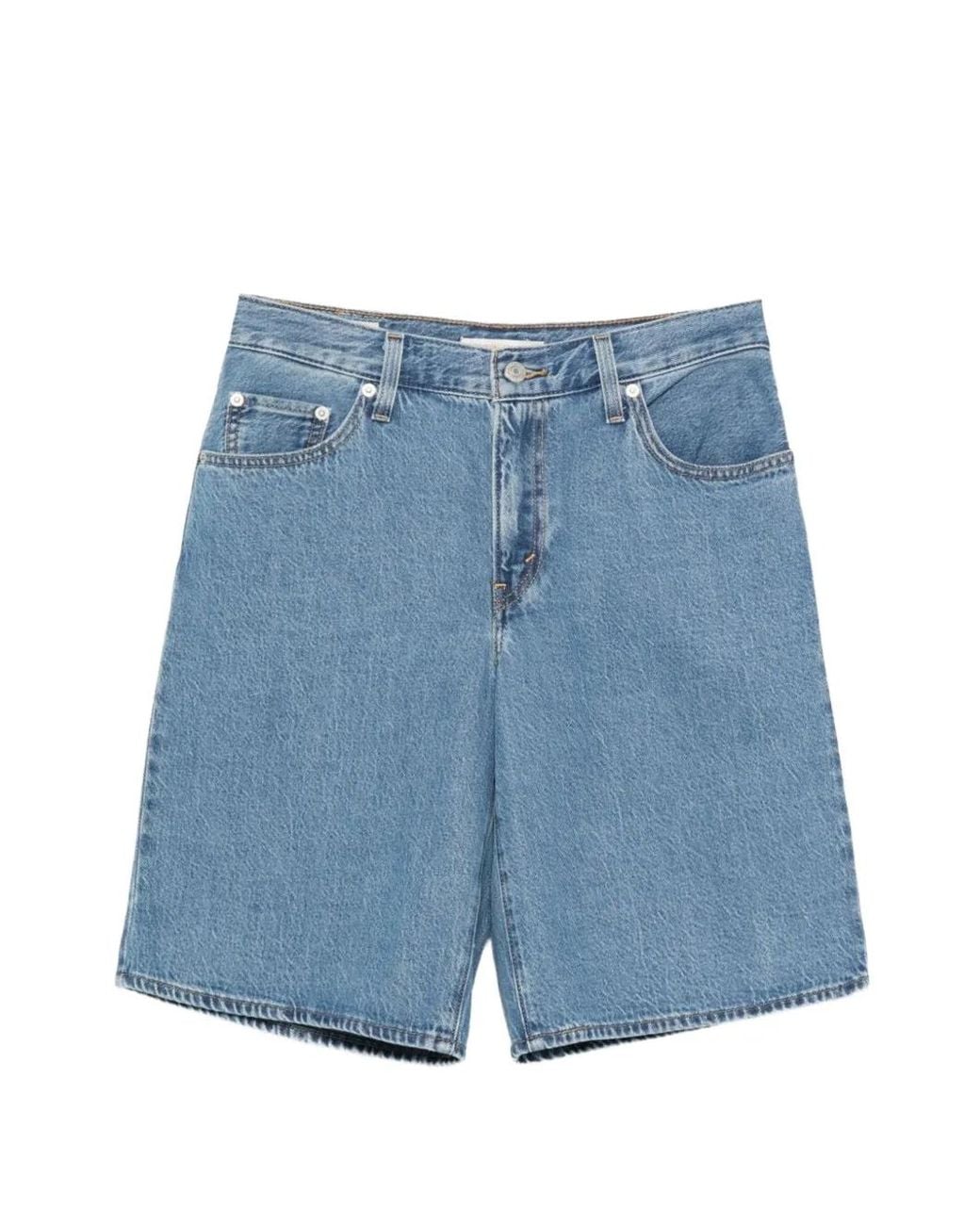 Levi's Blue Short En Jean À Taille Haute