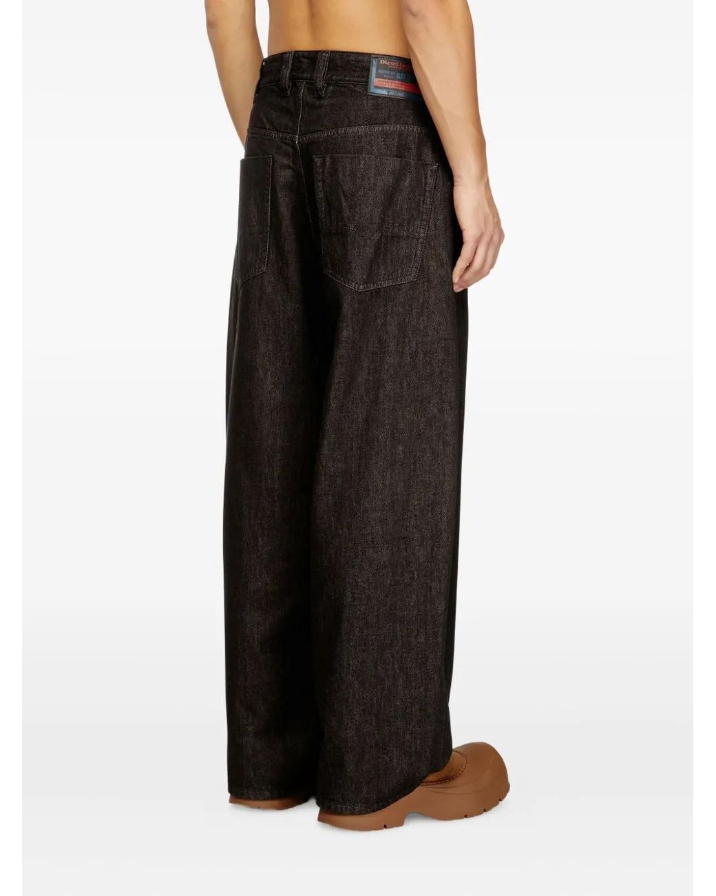 DIESEL Black "1997 D-Enim-M" Wide Leg Jeans Clothing