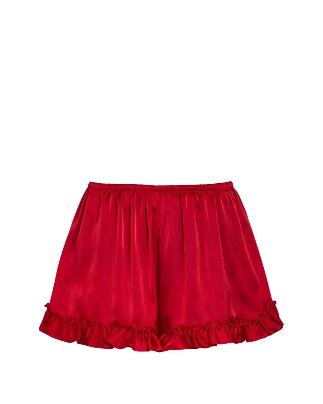 Simone Rocha Ruffle-Trim Gathered Shorts