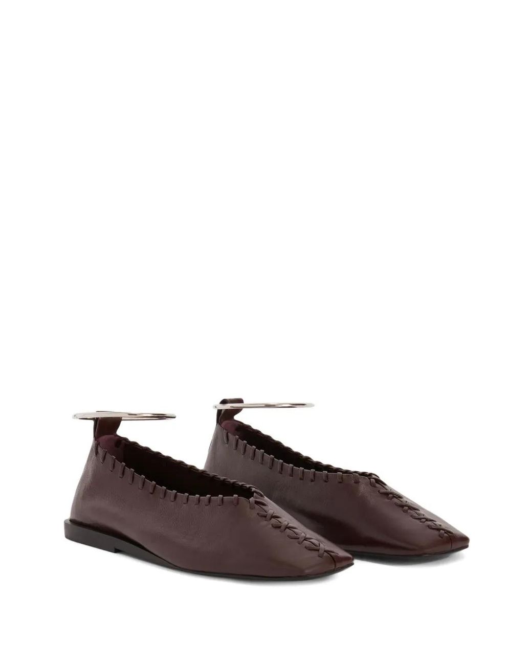 Jil Sander Brown Ring Ballerina