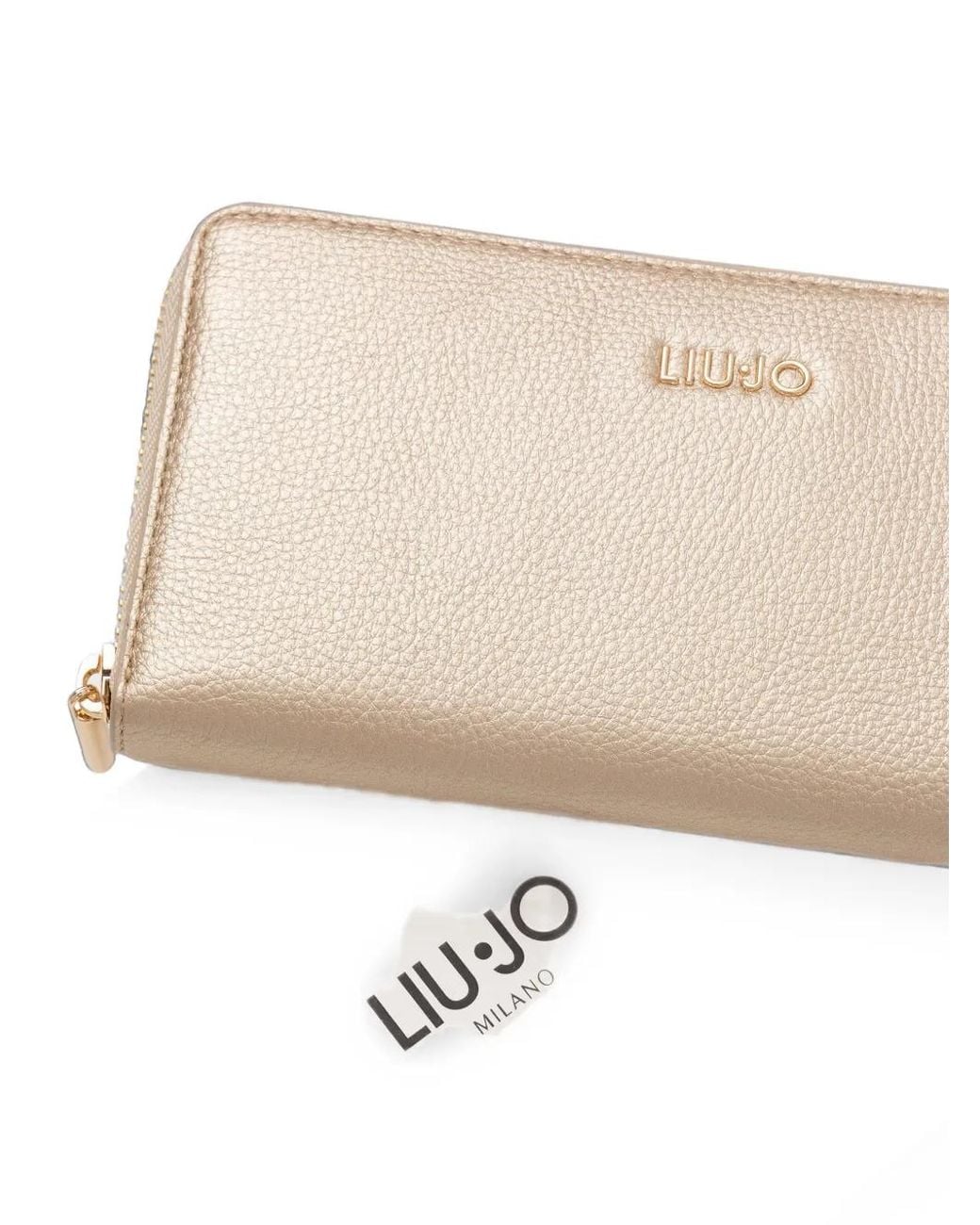 Large Zip Wallet di Liu Jo in Natural