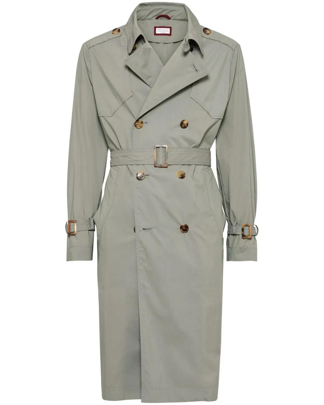 Brunello Cucinelli Gray Raincoat Water Resistant for men