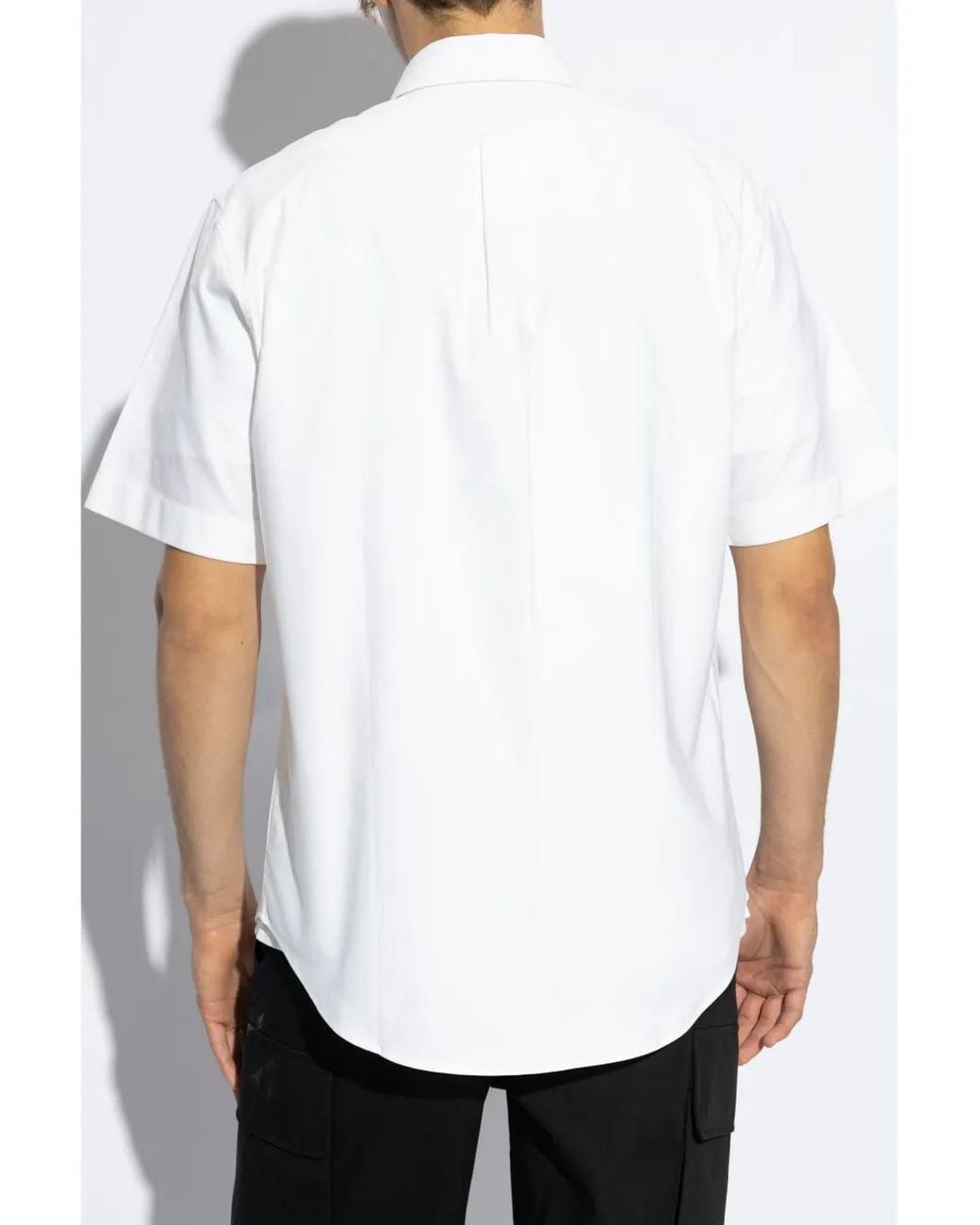 Givenchy White Logo-Embroidered Shirt for men