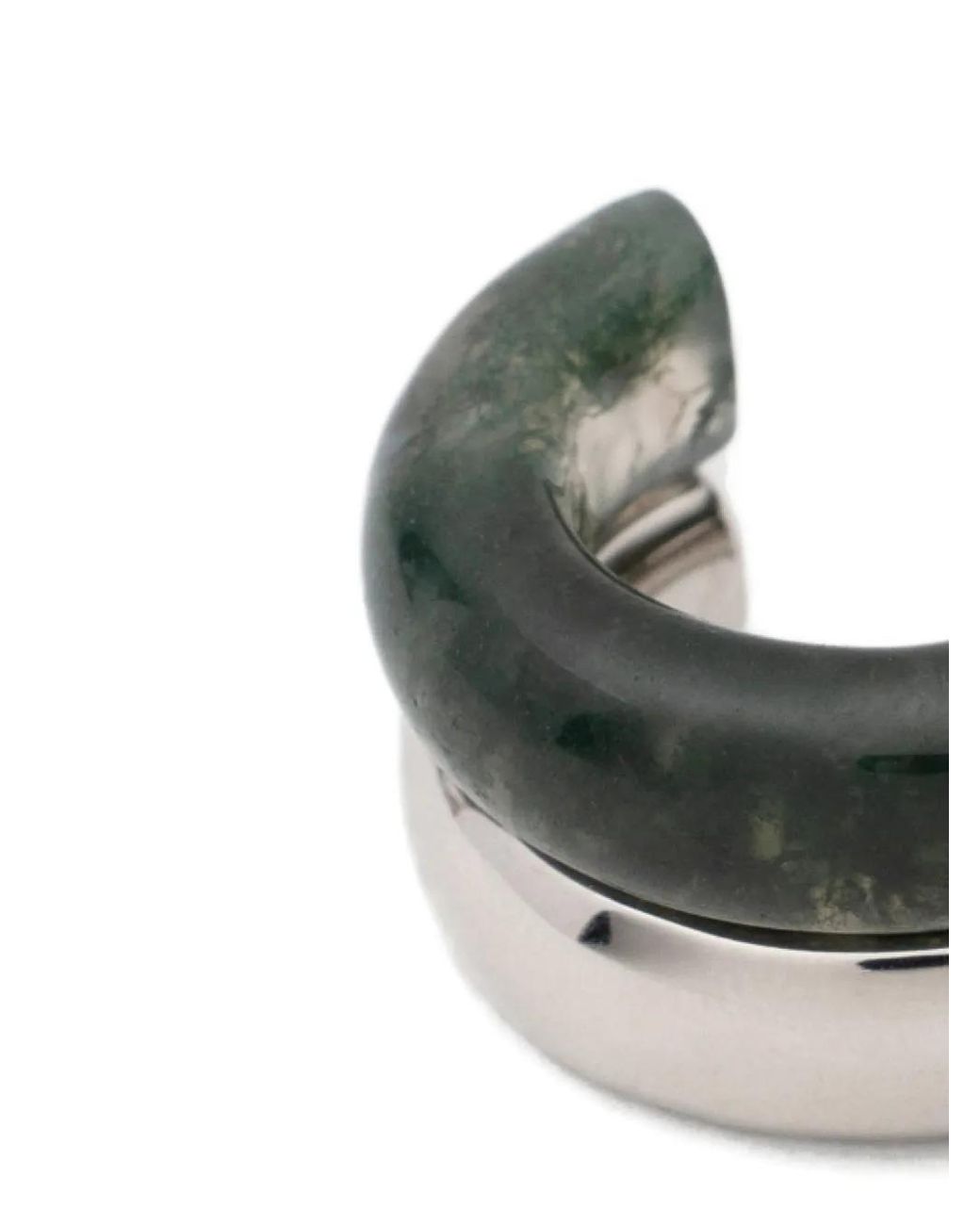Neeka Studios Gray The Ring Cuff Silhouette Ring (Set Of Two)