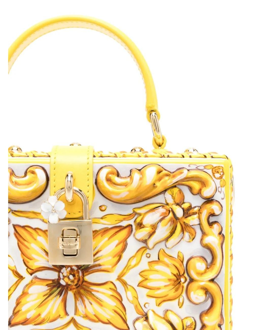 Dolce & Gabbana Metallic Dolce Box Majolica Tote Bag