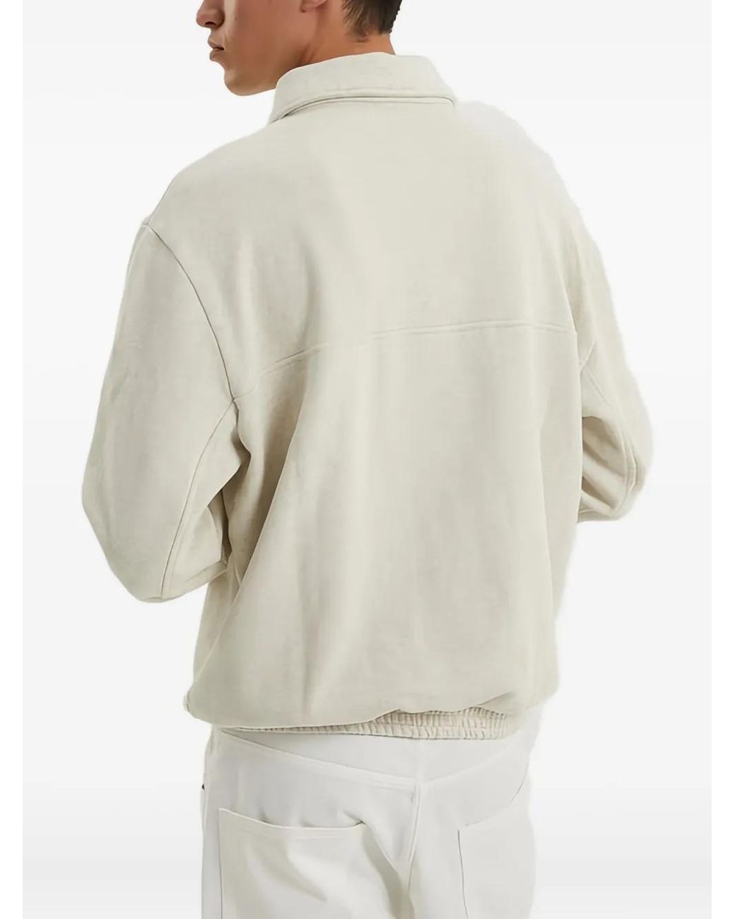 1989 STUDIO White Half-Zip Sweatshirt