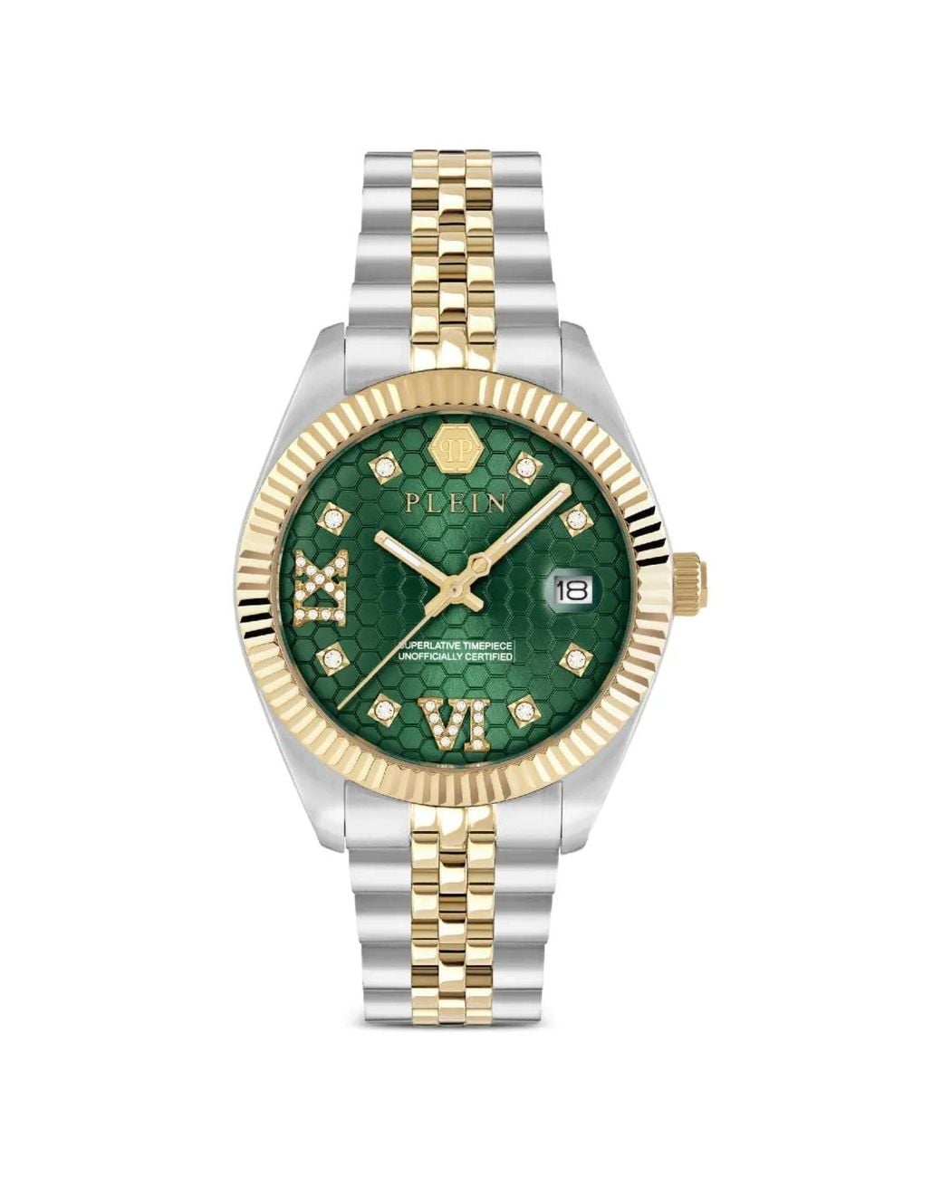Philipp Plein Metallic Date Superlative 34Mm Watch