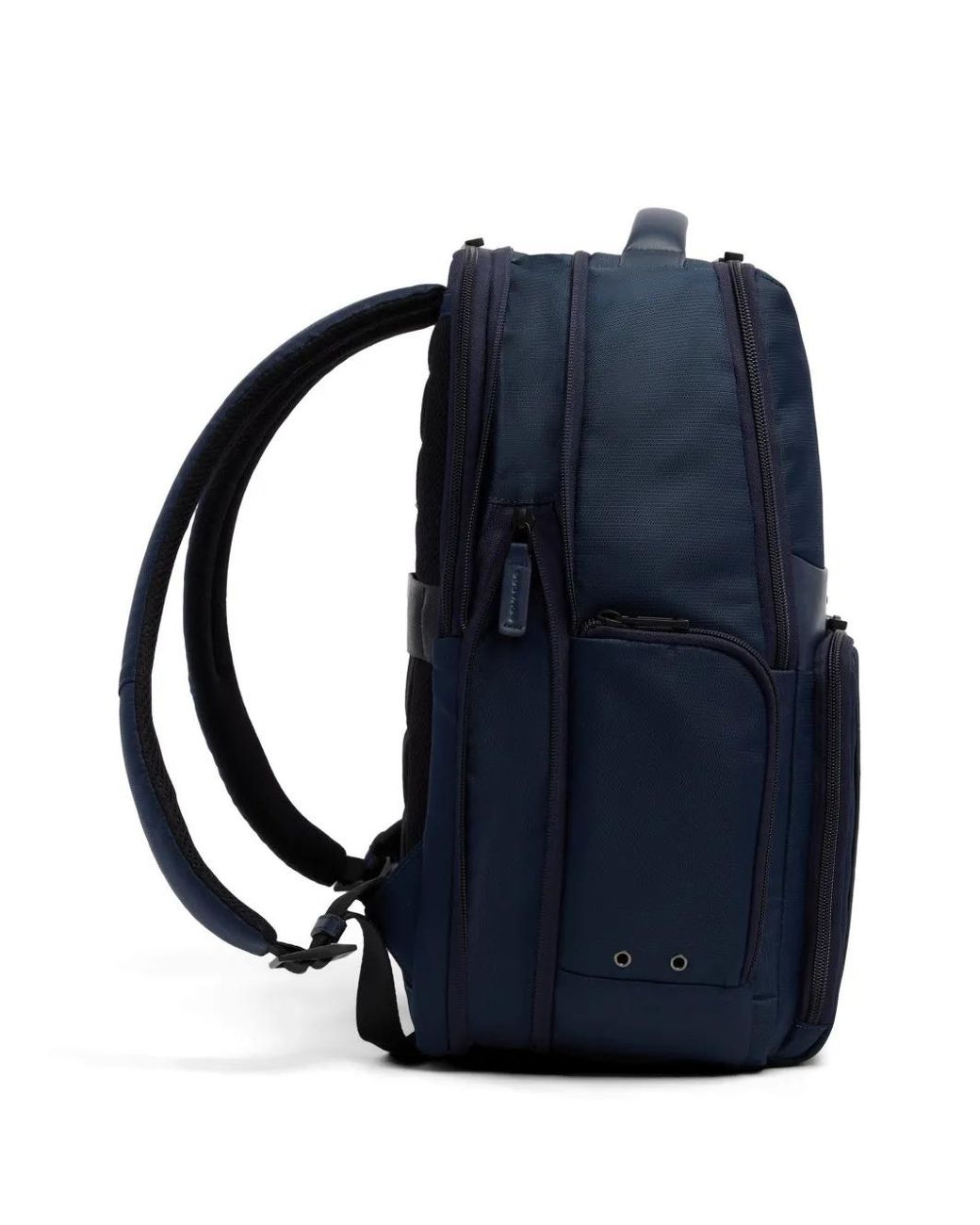 Piquadro Blue Expandable Laptop Backpack for men