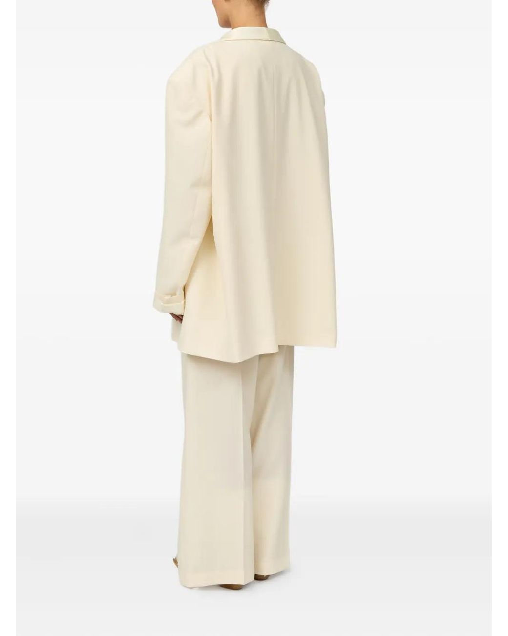 MM6 by Maison Margiela Natural Single-Breasted Blazer