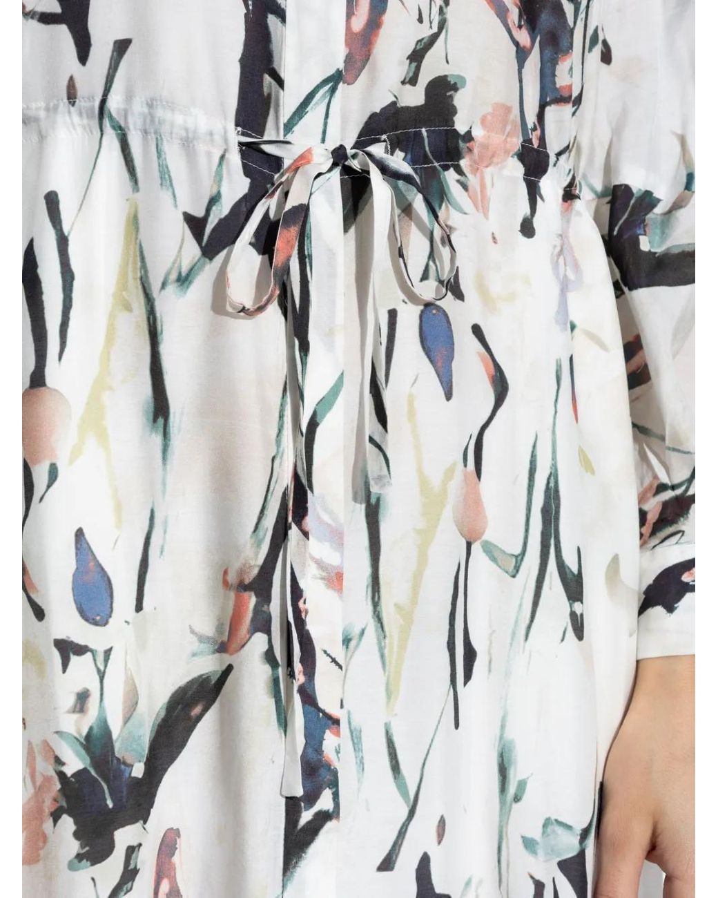 Munthe White Floral-Print Dress