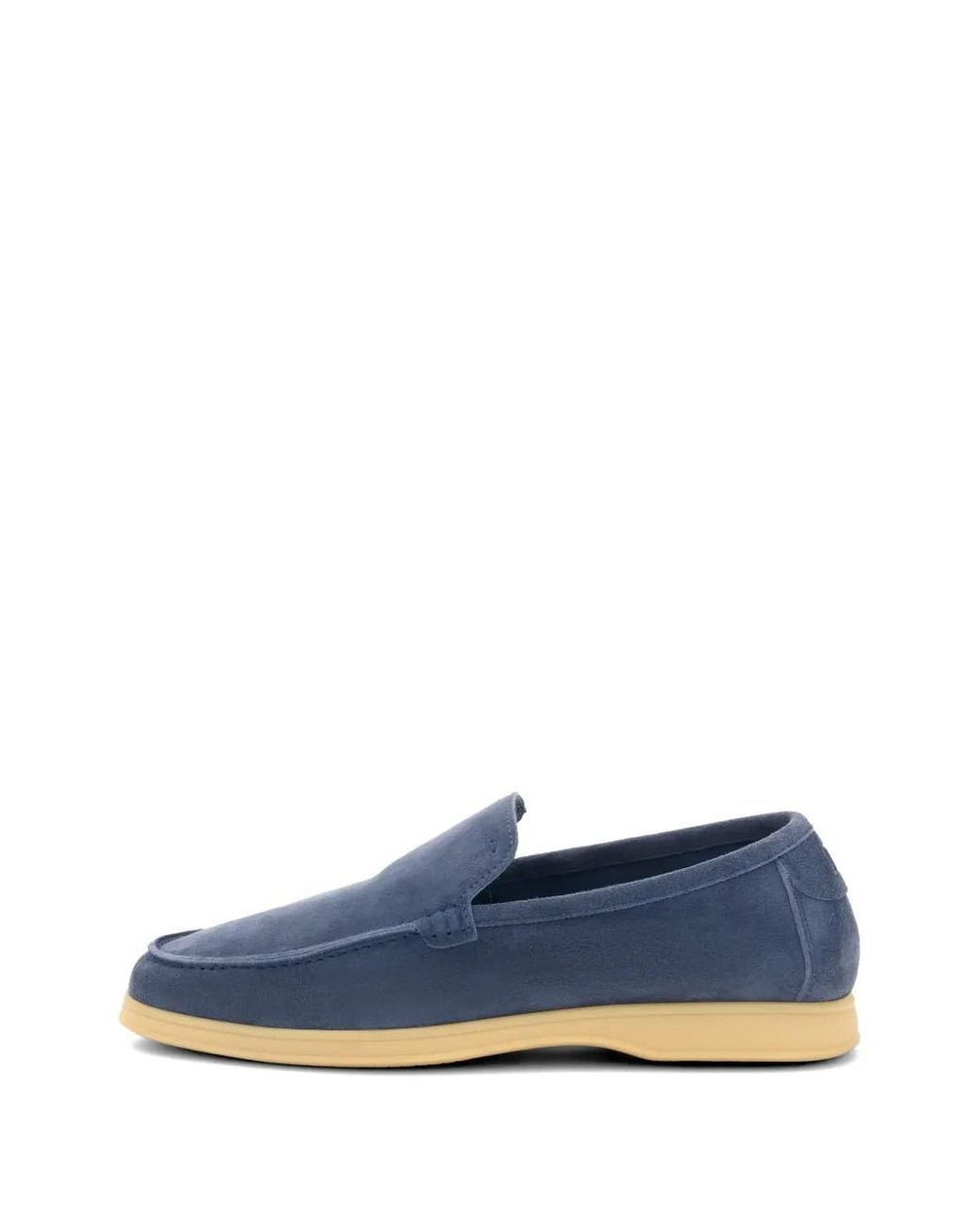 Boggi Blue Aria Suede Loafers for men