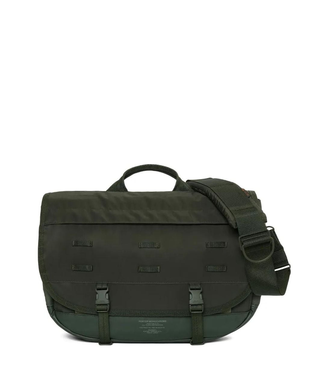 Porter-Yoshida and Co Black Buckle Messenger Bag