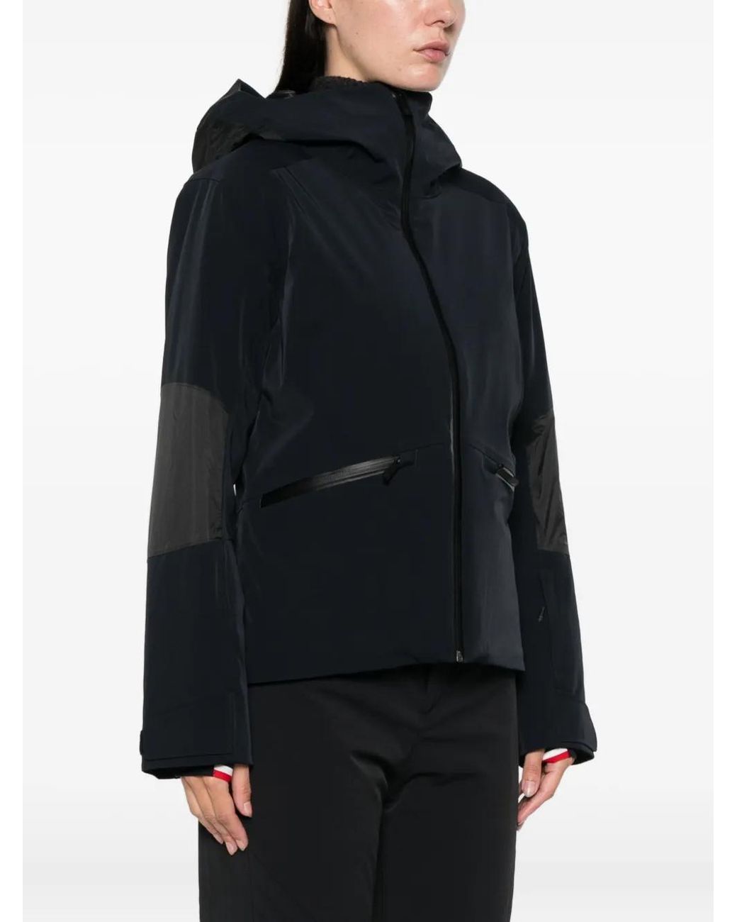 Rossignol Black Ciastel Hooded Panel Jacket