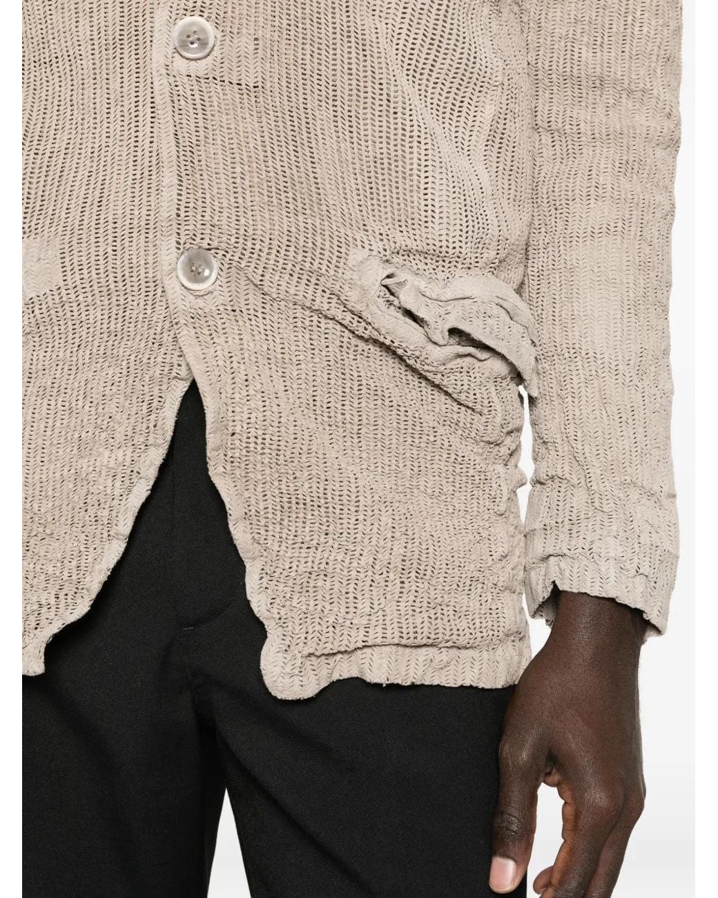 Veste En Cuir À Poches Boutonnées Giorgio Brato pour homme en coloris Natural