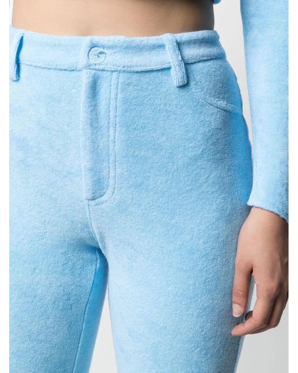 Maisie Wilen Blue Mockumentary Straight-Leg Trousers