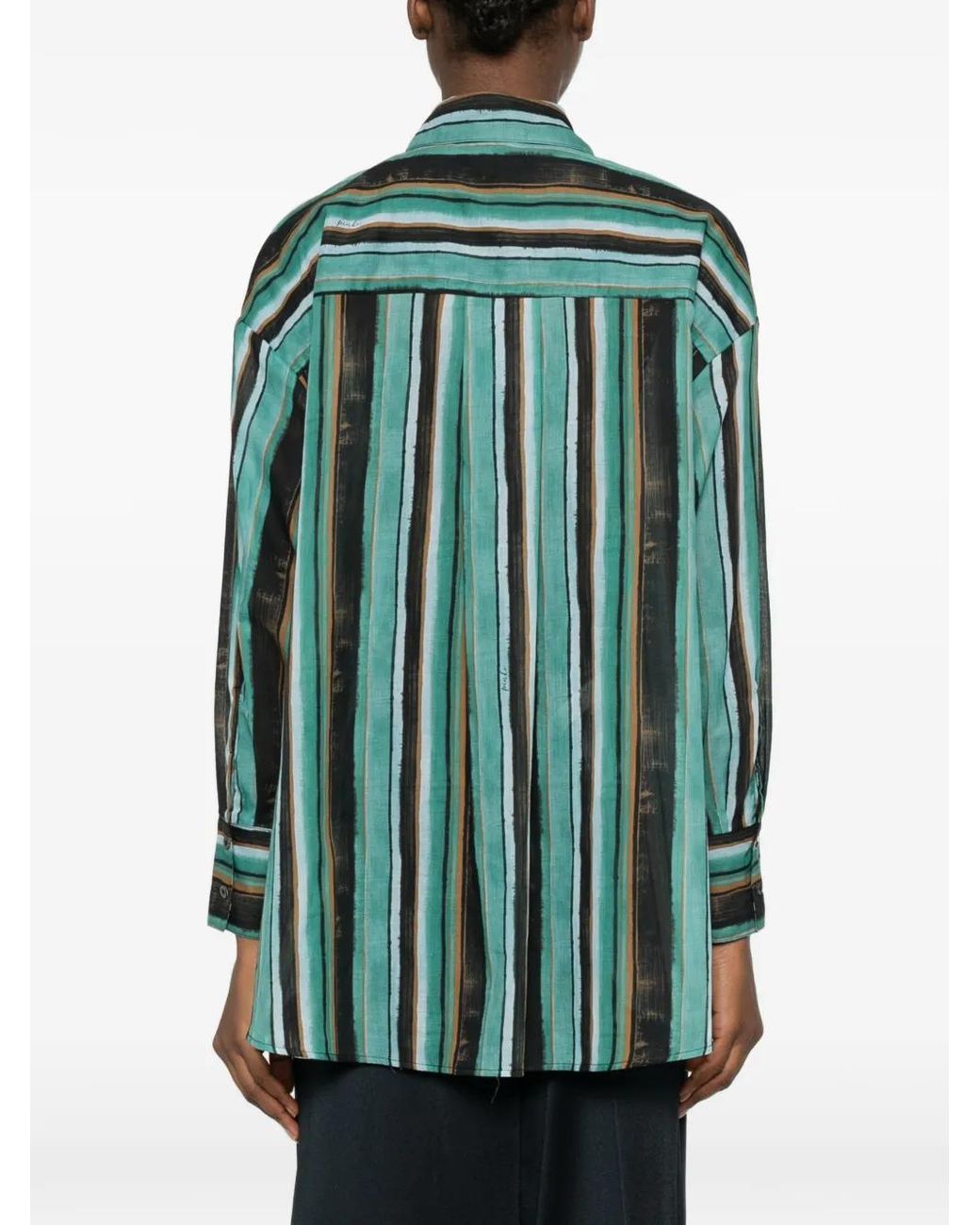 Pinko Gestreept Blouse in het Green