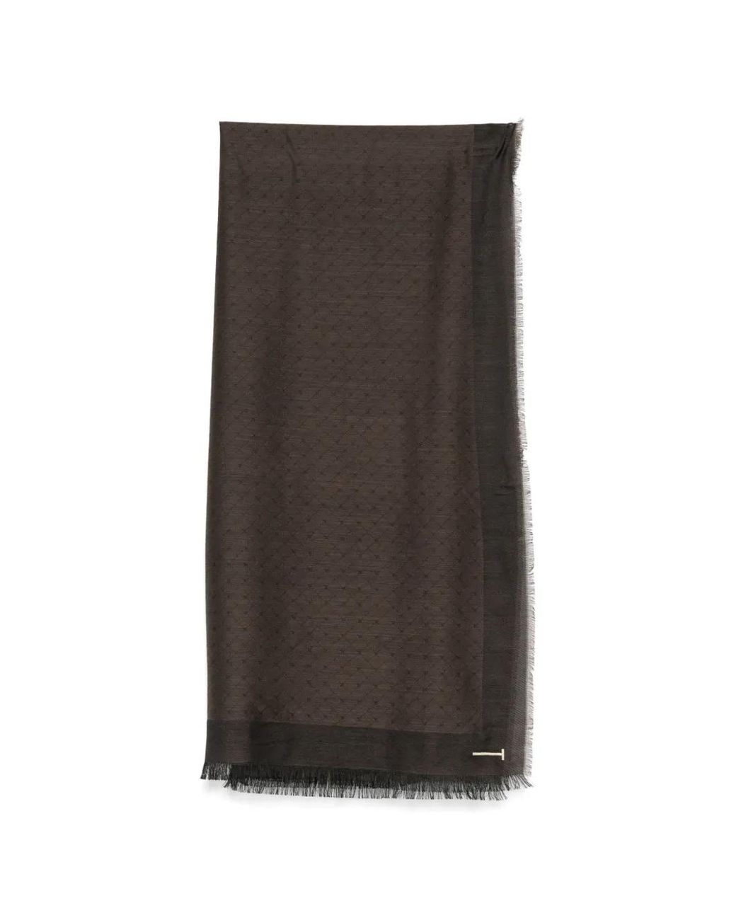 Sciarpa Con Frange di Tom Ford in Brown