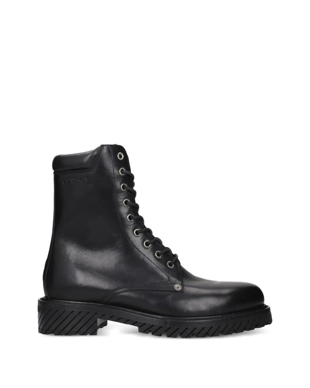 Off-White c/o Virgil Abloh Black Bottines En Cuir À Lacets for men