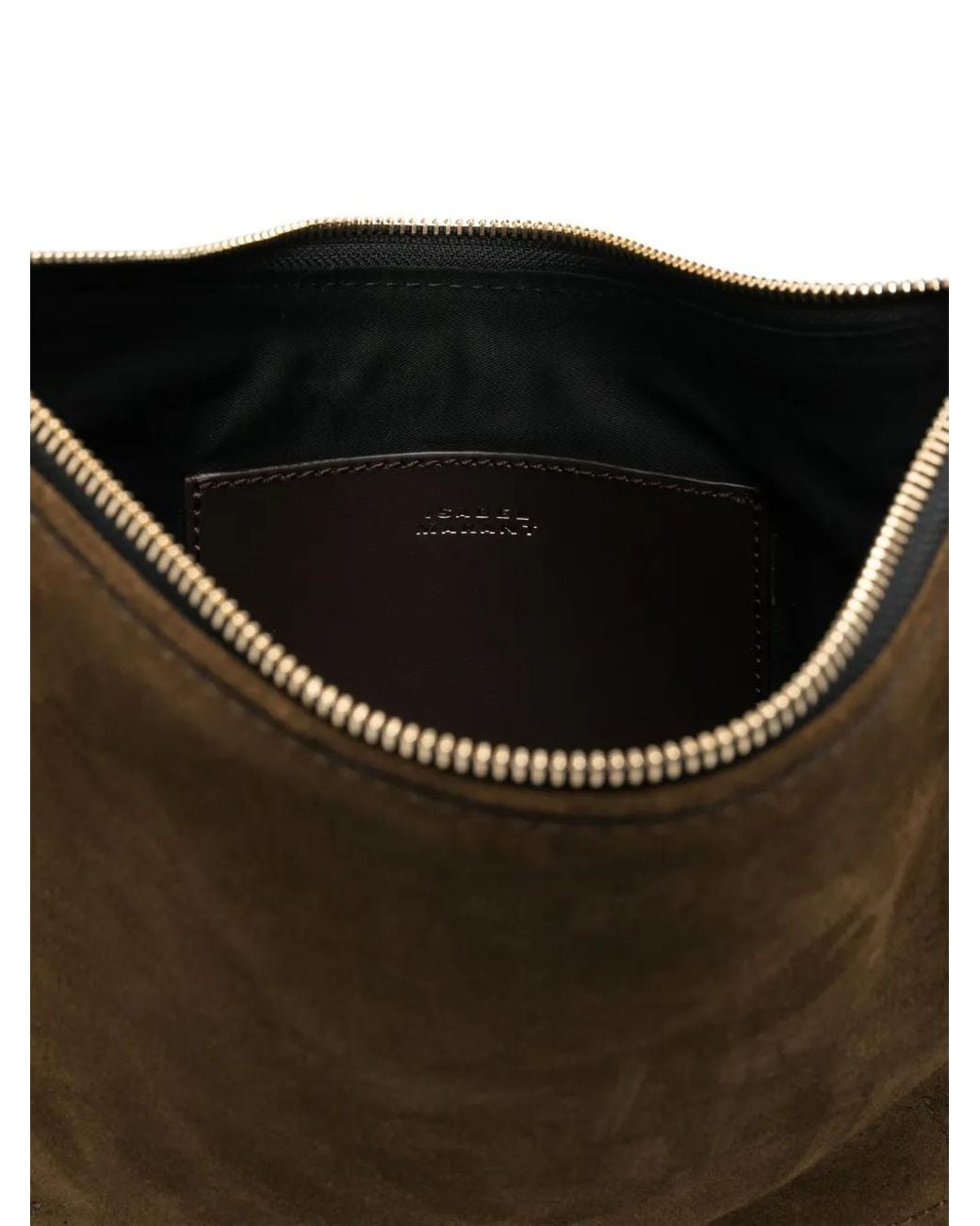 Isabel Marant Black Oskan Soft Zipped Bag Fringe