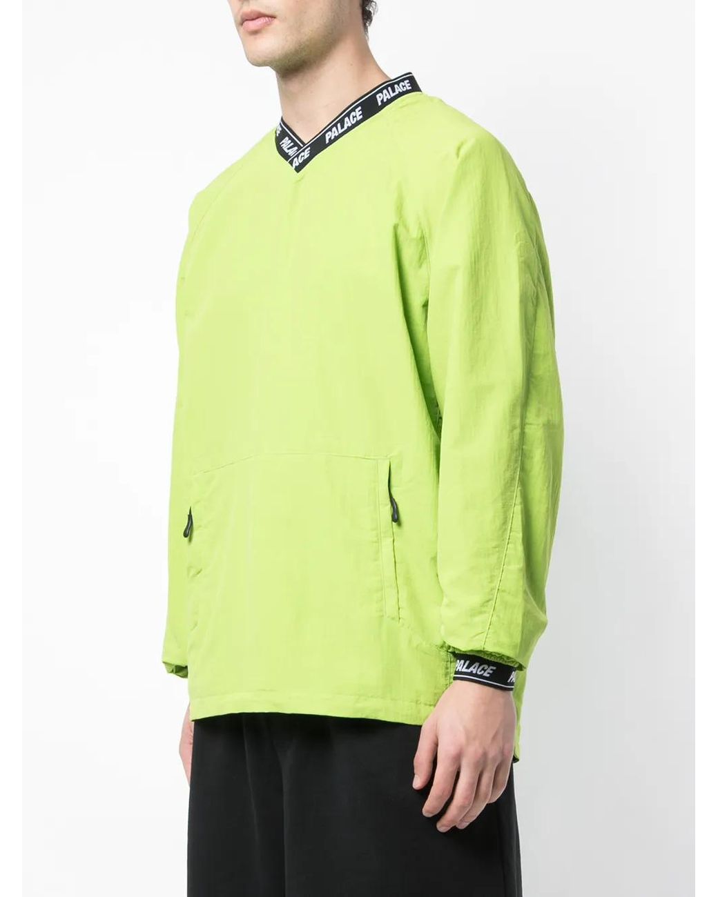 Palace Green Aslan Shell Logo-Trim Overshirt for men