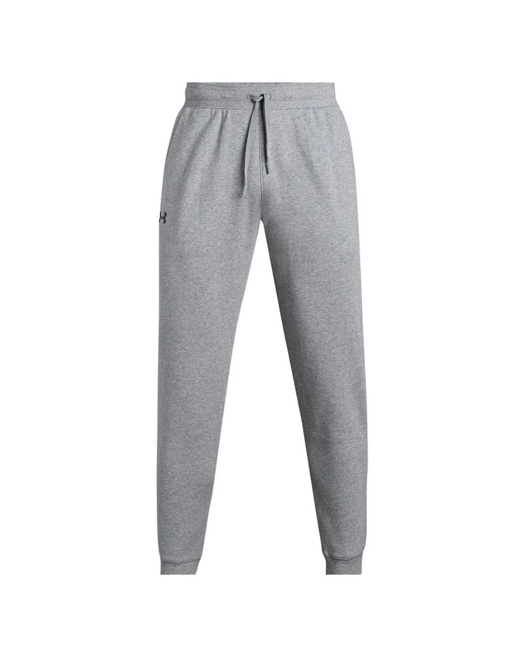 Under Armour Gray Drawstring Fleece Track Pants for men