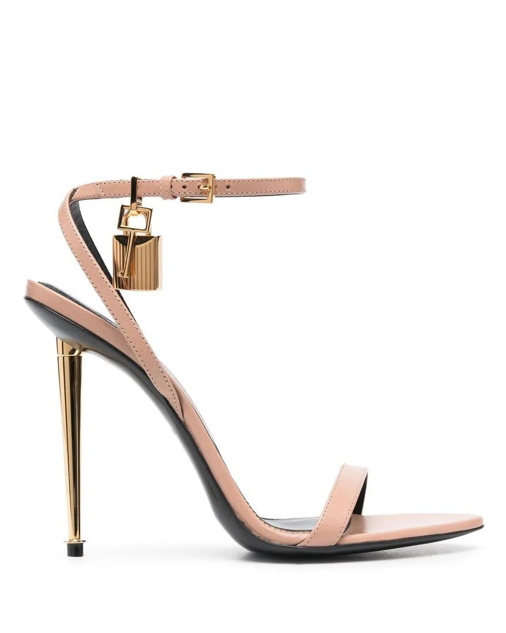 Tom Ford White Padlock Sandals 120Mm