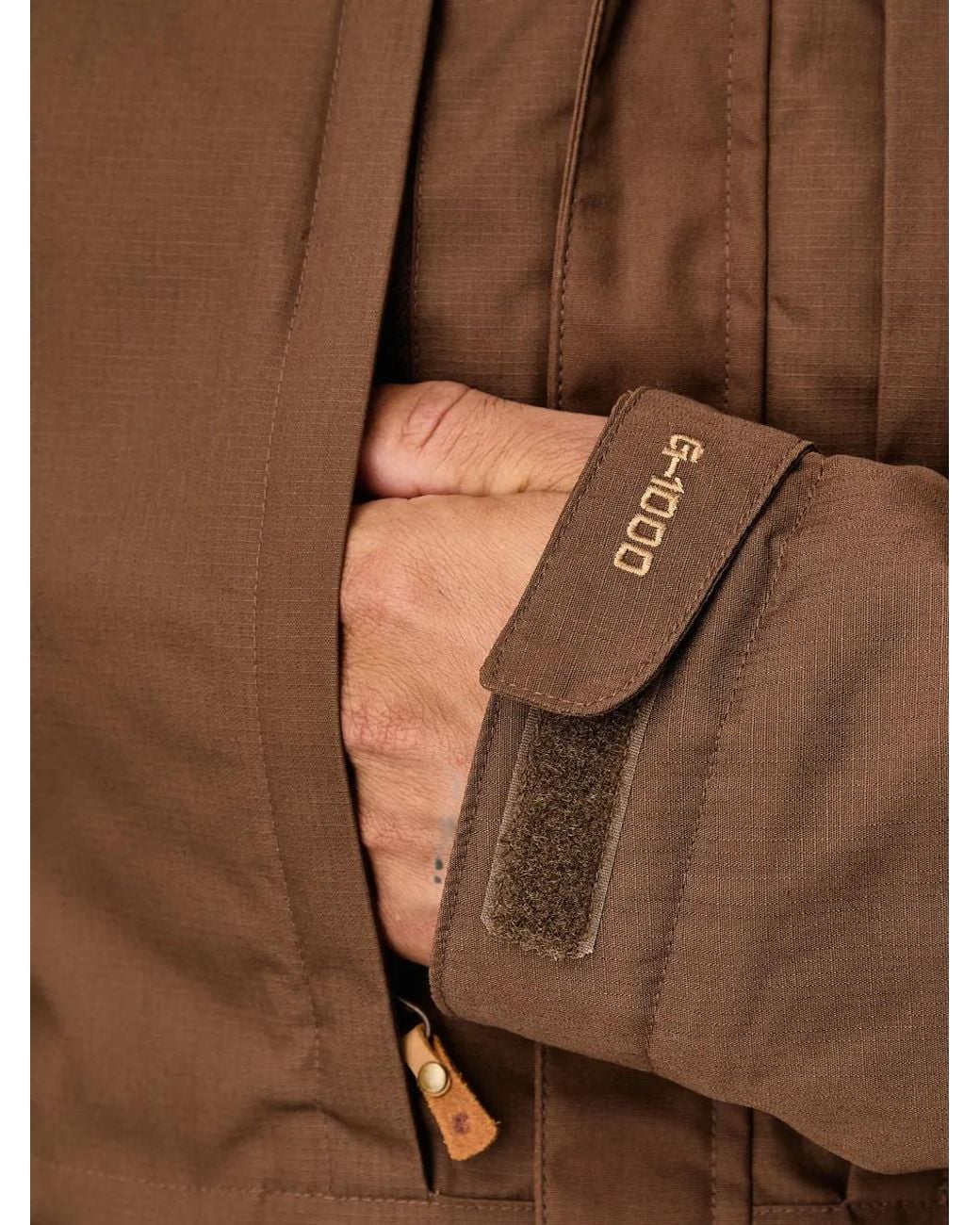 Fjallraven Brown Skogsö Hooded Jacket for men
