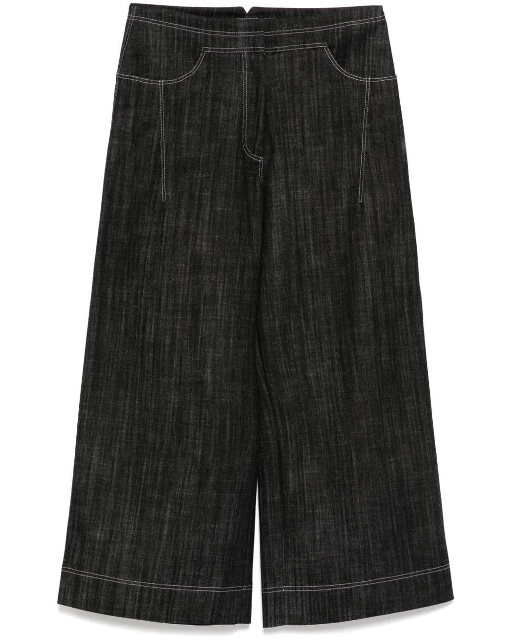 Shiatzy Chen Black Straight Trousers