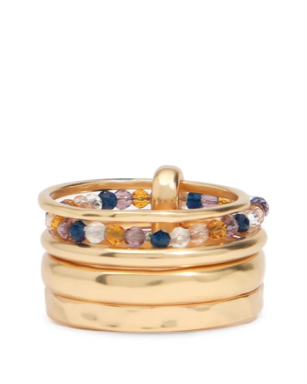 Bimba Y Lola Natural Tone Textured Ring