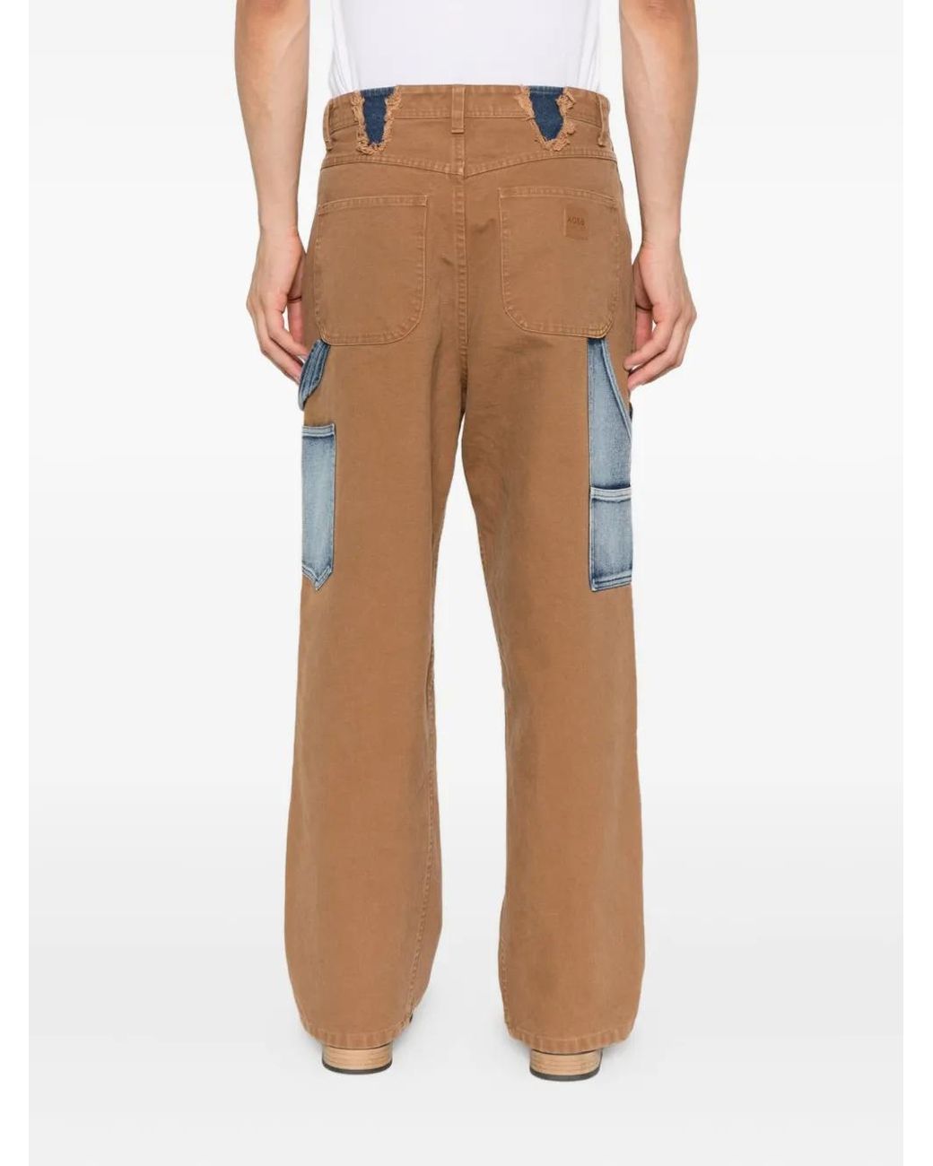 ANDERSSON BELL Blue Patchwork Panel Jeans