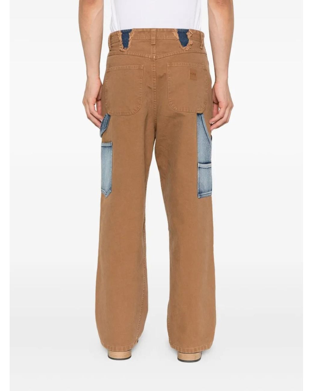 ANDERSSON BELL Blue Patchwork Panel Jeans