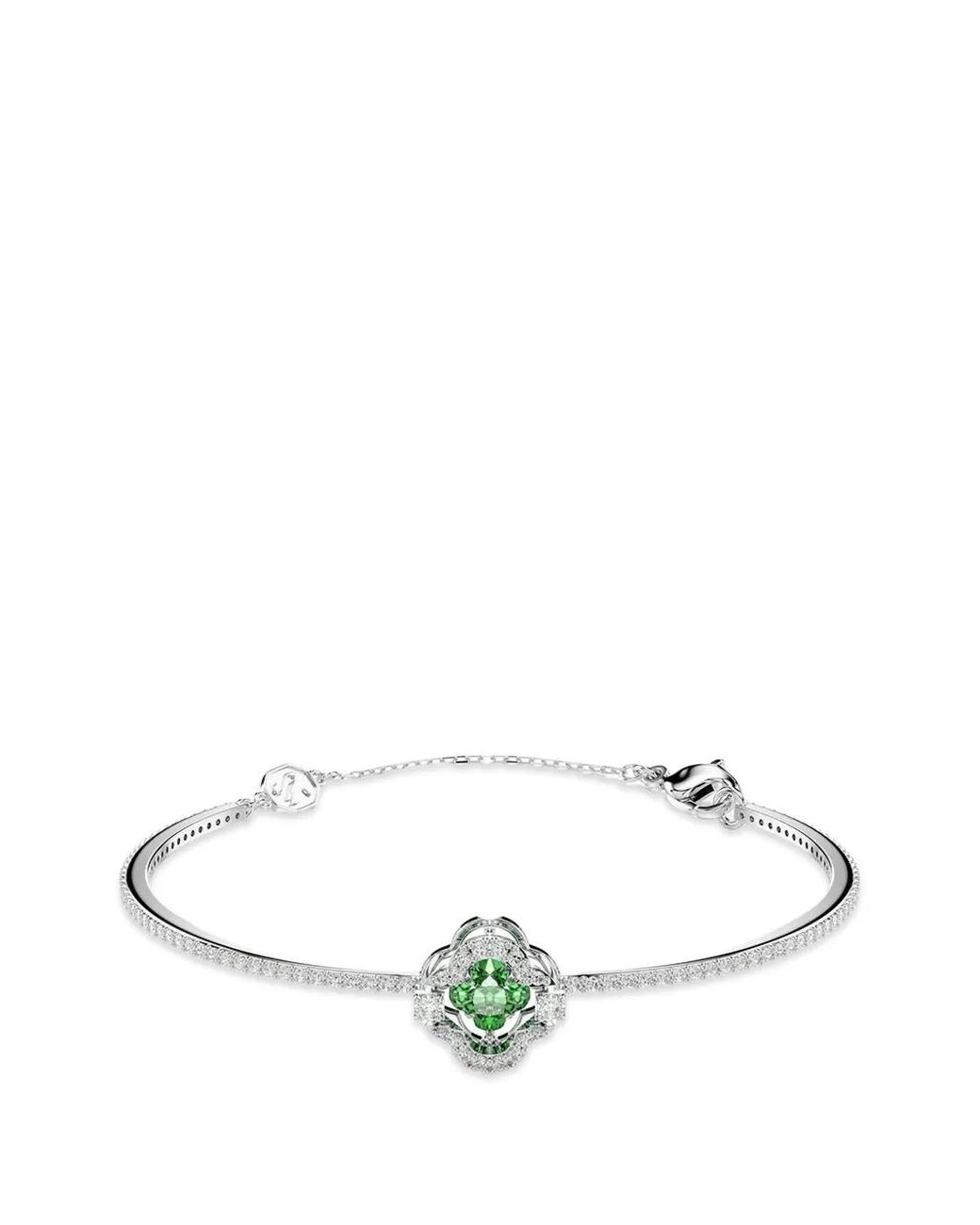 Swarovski White Una Angelica Crystal-Embellished Floral-Motif Bracelets