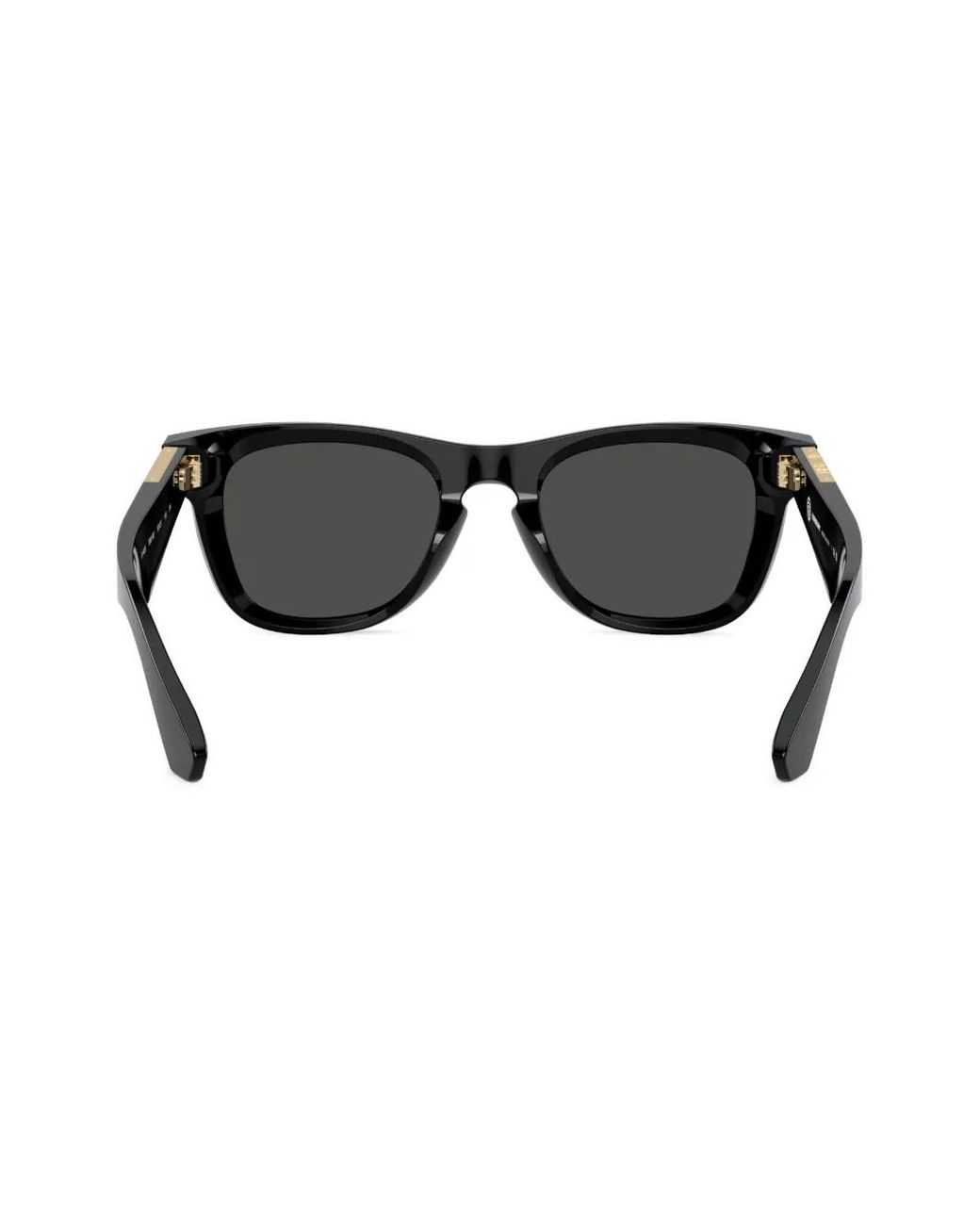 Burberry Black Logo-Plaque Square-Frame Sunglasses for men