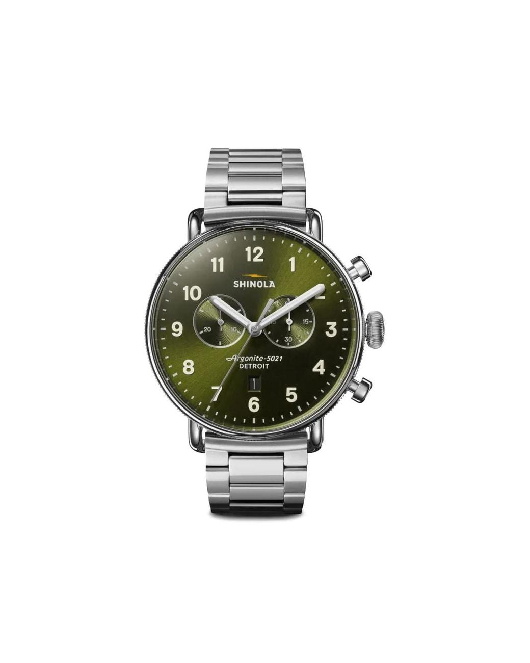Shinola Green Canfield 42Mm for men
