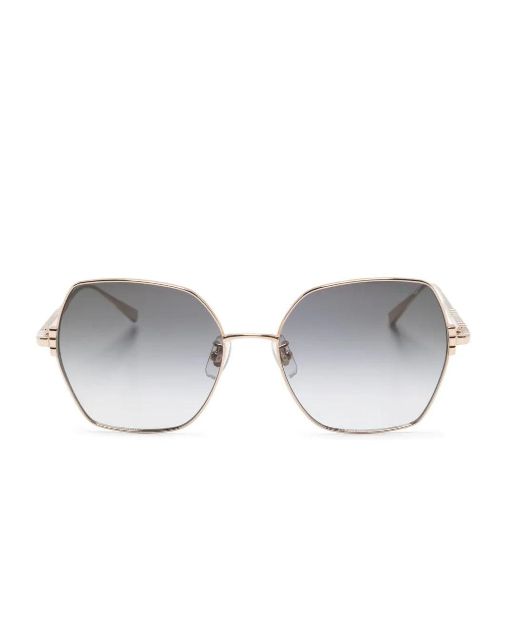 Chopard Gray Sonnenbrille Mit Eckigem Gestell