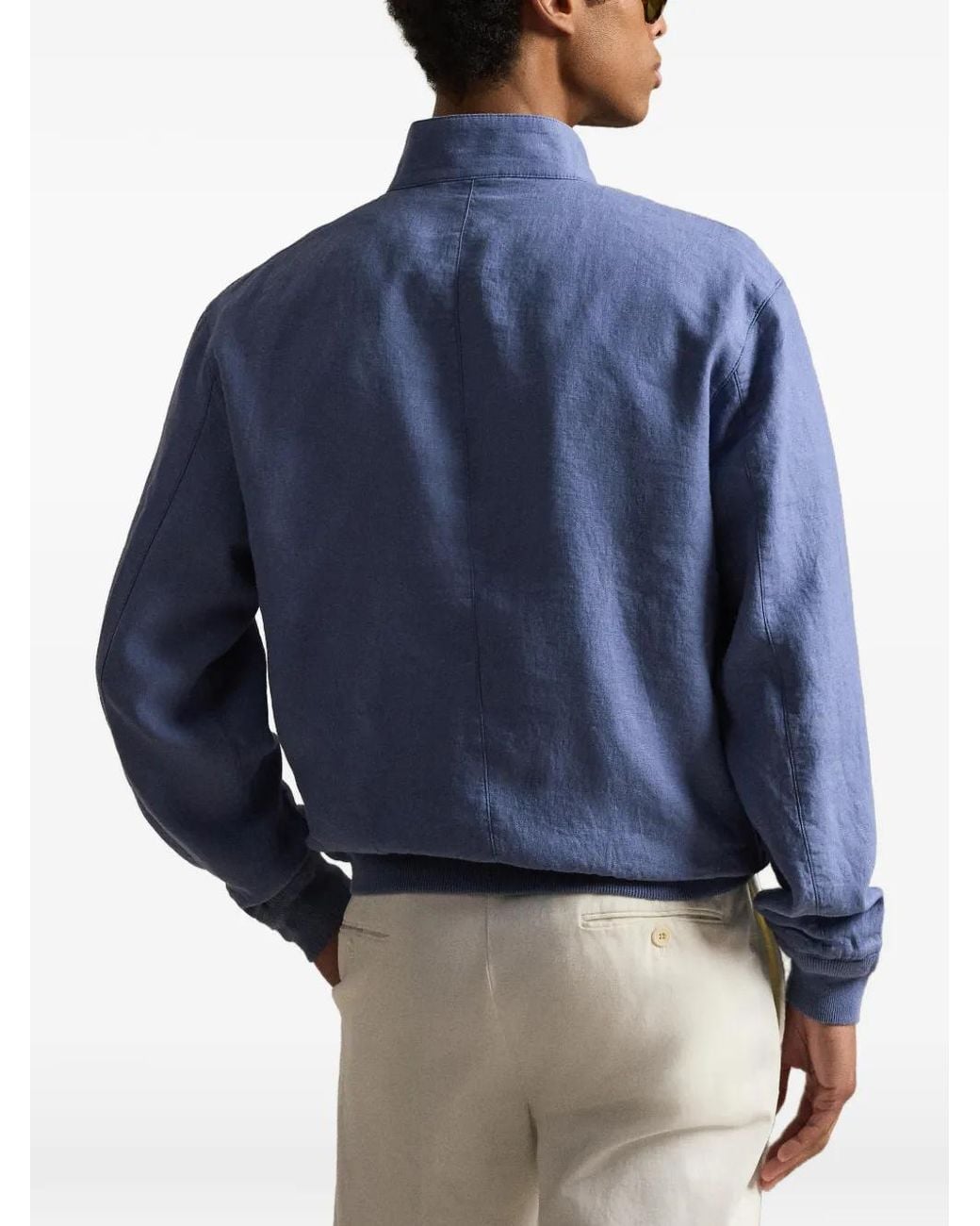 Polo Ralph Lauren Blue Linen Jacket for men