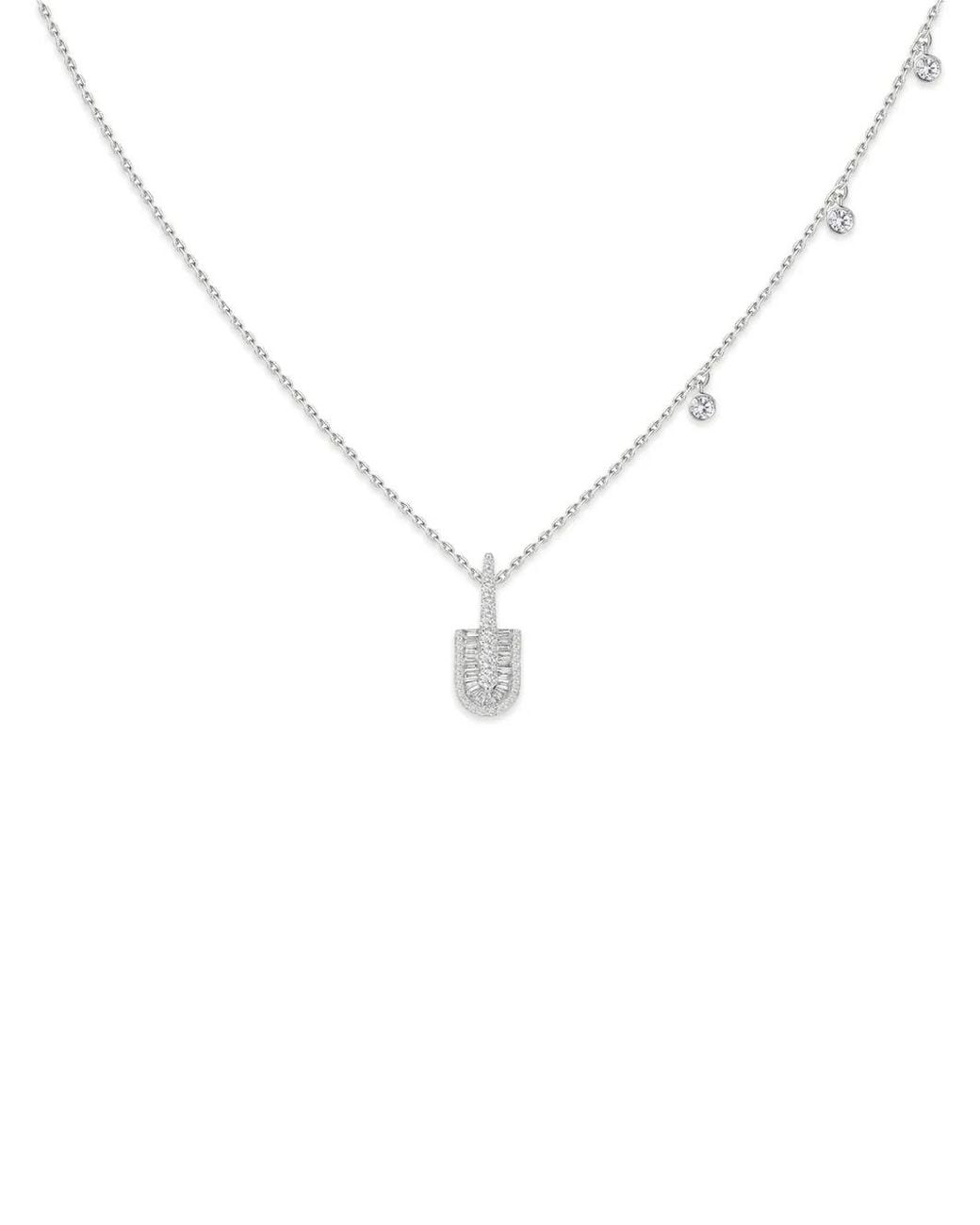 UNION LOS ANGELES Blue U Solo Diamond Necklace